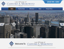 Tablet Screenshot of meirowitzlaw.com